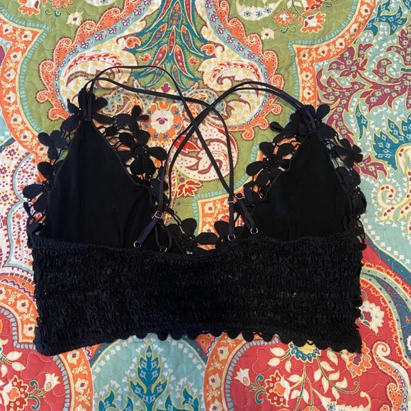 Strappy boho crochet style bralette size L - Picture 2 of 3
